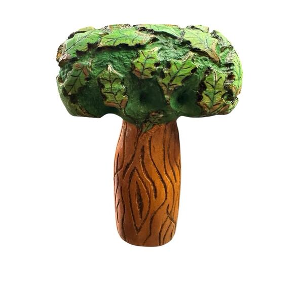 Vintage Hand Carved Wood Branch Tree Man House Spirit Folk Art Whimsical 9 Inch - Picture 8 of 12